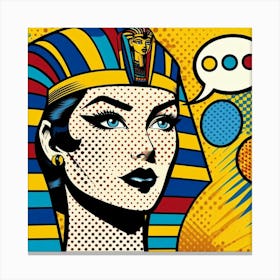 Pop Egyptian Reem Glowwave Canvas Print