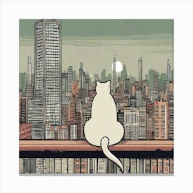 Staring Cat Canvas Print