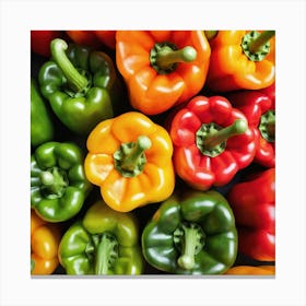 Colorful Peppers 24 Canvas Print