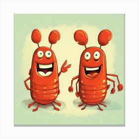 Cartoon Lobsters Toile