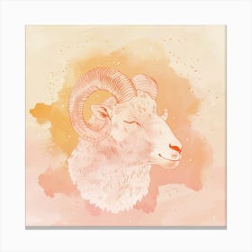 Zodiac Ram Canvas Print