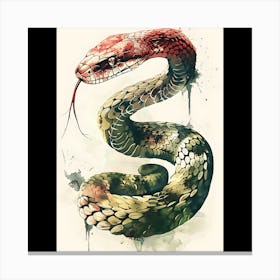 Snake Art Canvas Print