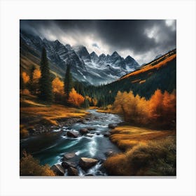 Autumn In The Mountains 36 Canvas Print