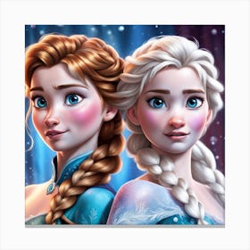 Frozen Princesses Canvas Print