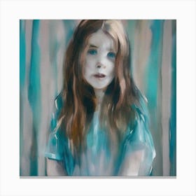 Girl With Long Hair 2 Canvas Print