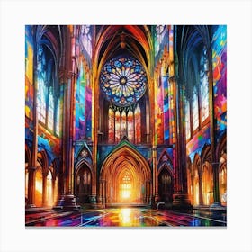 Stained Glass Window 1 Canvas Print