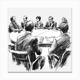 Business Meeting 12 Canvas Print