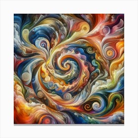 Abstract Painting Canvas Print