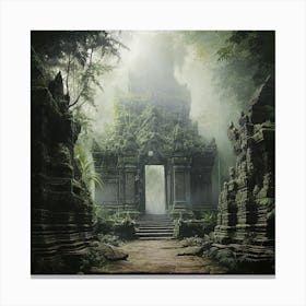 Temple In The Jungle 4 Canvas Print