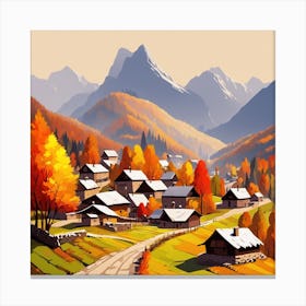 Autumn Village 9 Canvas Print