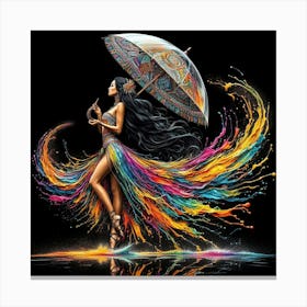 Rainbow Dancer Canvas Print