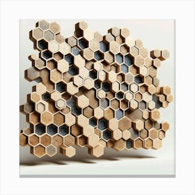 Hexagon Wall Art Canvas Print