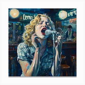 I Met a Girl Who Sang the Blues Canvas Print