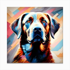 Abstract modernist labrador retriever dog 1 Canvas Print
