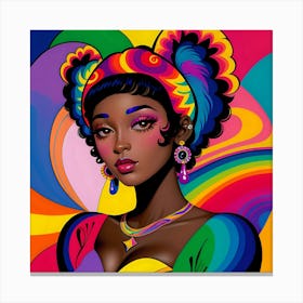 African American Woman Canvas Print