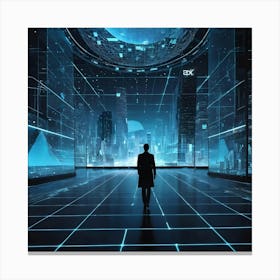 Futuristic City 23 Canvas Print