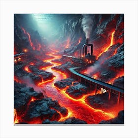 Lava City Architecture 3 Canvas Print