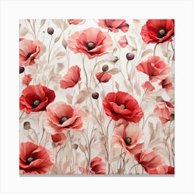 Red Poppies 2 Canvas Print