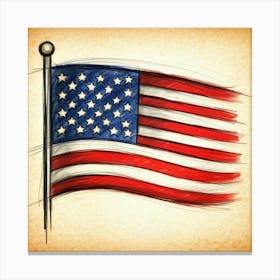 American Flag Canvas Print