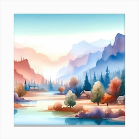 Landscape Painting 216 Canvas Print