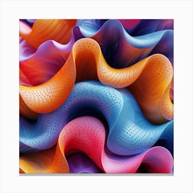 Abstract Wavy Pattern 3 Canvas Print