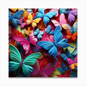 Colorful Butterflies 26 Canvas Print