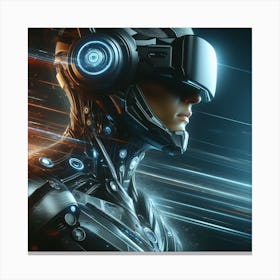 Futuristic Woman 44 Canvas Print