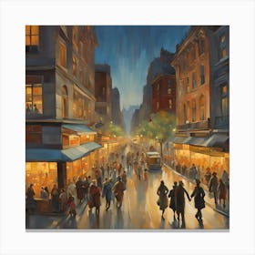 Night In Paris Canvas Print