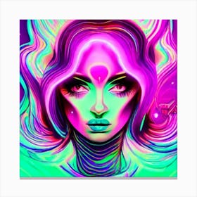 Psychedelic Woman 1 Canvas Print