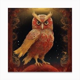 Owl Of The Night Canvas Print