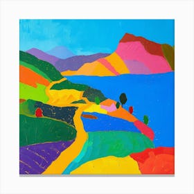 Abstract Travel Collection Lake Titicaca Bolivia Peru 1 Canvas Print