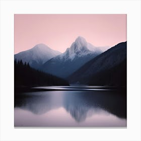 Sunrise In The Mountains Canvas Print