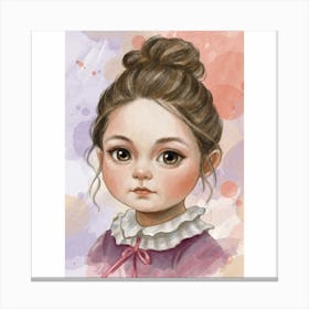 Portrait Of A Little Miss Canvas Print