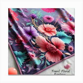 Towel design Floral fantasy Canvas Print