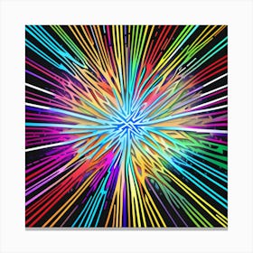 Colorful Burst 1 Canvas Print