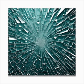 Shattered Glass Background Canvas Print