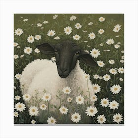 Sheep Fairycore Painting 5 Canvas Print
