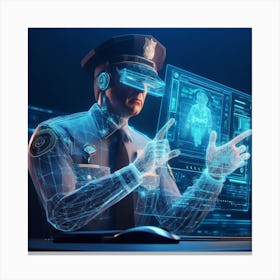 Police Officer Canvas Print