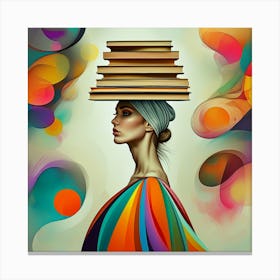 Artistic Harmony Between Knowledge and Beauty Canvas Print