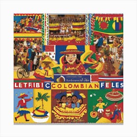 Let'S Go To Colombia Canvas Print