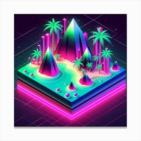 80'S Pixel Art Canvas Print