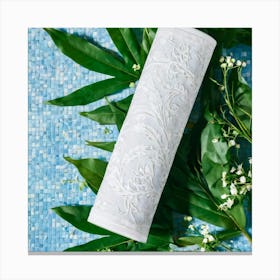 On A Radiant Summer Day An Exquisitely Reflective Plaster Bandage Is Intricately Woven Into An Elab Canvas Print