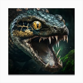 Snake Attack Canvas Print