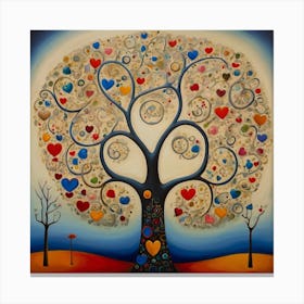 Tree Of Love Canvas Print