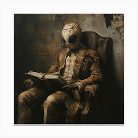 'Dead Man Reading' Canvas Print