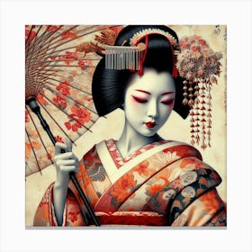 Geisha 2 Canvas Print