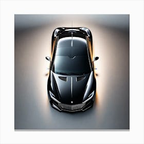 Black Sports Car 5 Canvas Print