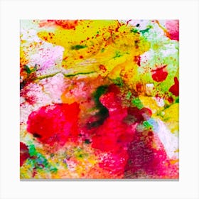 Abstract With Watercolor Splashes Canvas Print