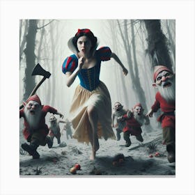 Snow White And The Seven Dwarfs 5 Canvas Print