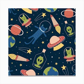 Space Background 1 Canvas Print